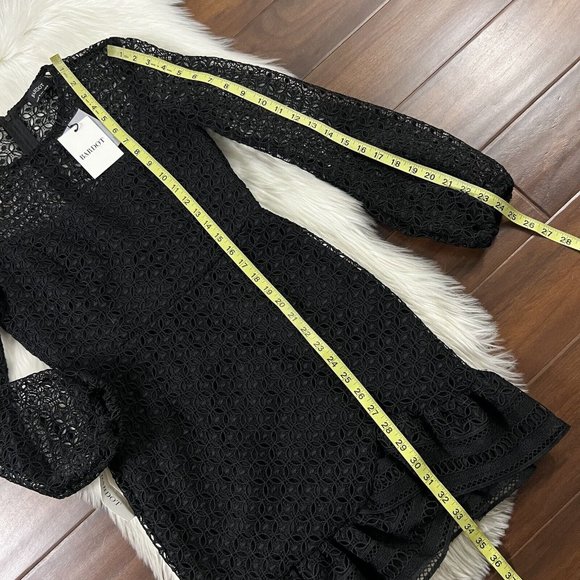 Bardot Women's Size US 6 / Small Black Lace Savannah Mini Dress - Picture 5 of 12